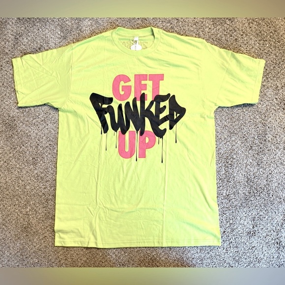 Zumba Fitness Tops - Zumba Get Funked Up Neon Green Graphic Tee NWOT